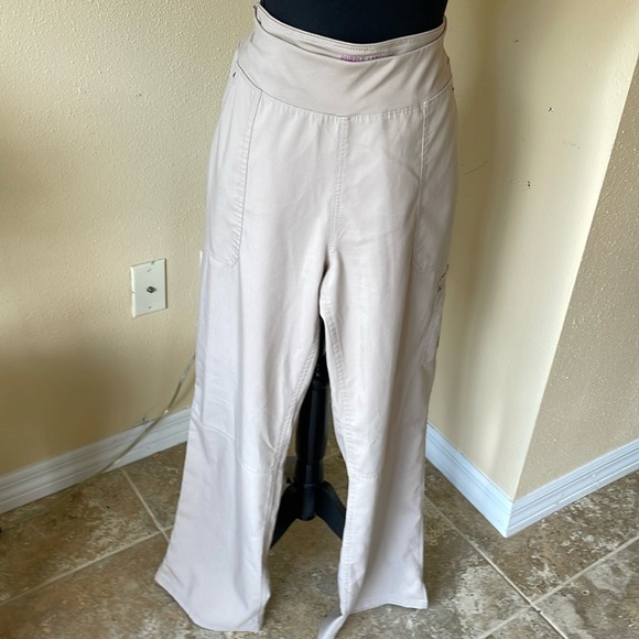 PURPLE LABEL HEALING HANDS Yoga pants scrubs. Sz Large excellent condition - Picture 1 of 6